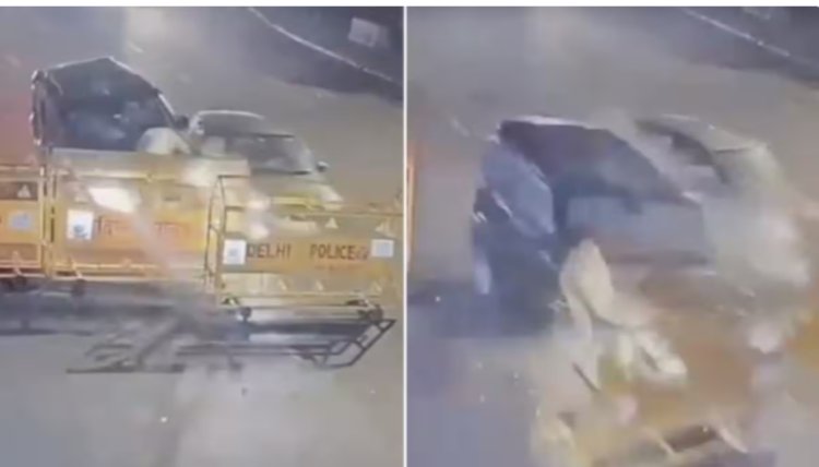 कनॉट प्लेस में दिल्ली पुलिस सिपाही को SUV ने मारी टक्कर