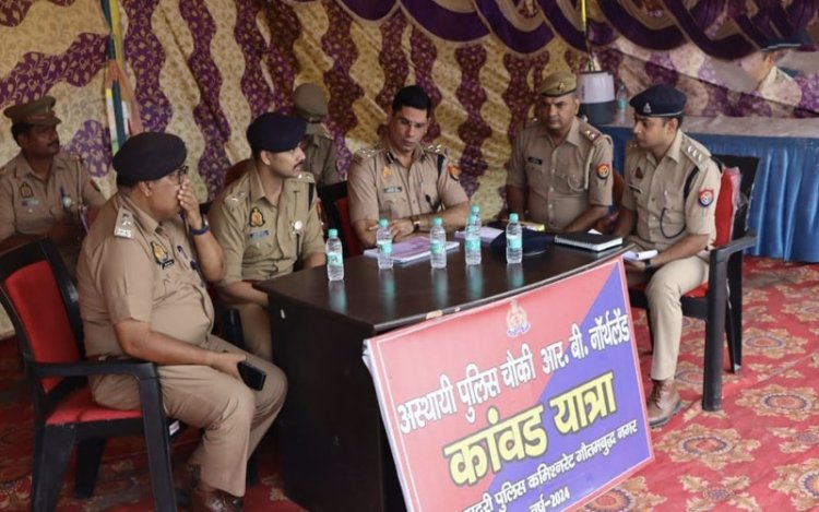 नोएडा में कांवड़ियों के सुरक्षित सफर के लिए मुस्तैद है पुलिस