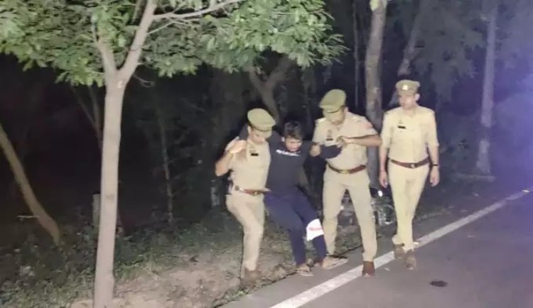 नोएडा पुलिस की देर रात बदमाशों से मुठभेड़, एक गिरफ्तार, दो भागने में कामयाब रहे